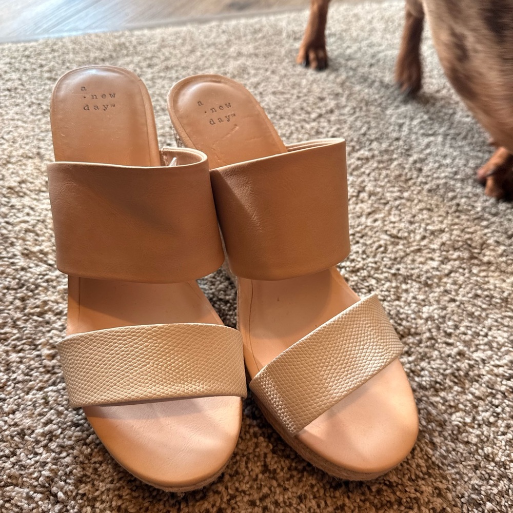 A New Day Women's Cream Mules